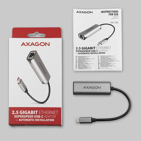 ADE-25RC Karta sieciowa 2.5 Gigabit Ethernet, Realtek 8156, USB-C 3.2 Gen,,