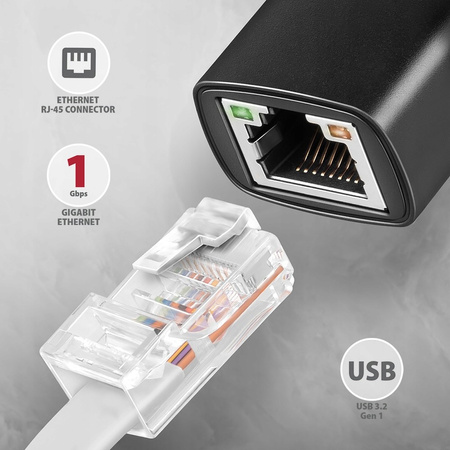 AXAGON ADE-ARC Karta sieciowa Gigabit Ethernet adapter, USB-C 3.2 Gen 1,