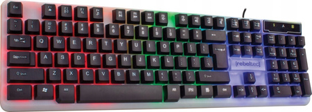 REBELTEC Klawiatura dla graczy Neon podświetlana