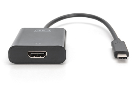 Adapter graficzny HDMI 4K 30Hz UHD na USB 3.1 Typ C, z audio, czarny, dł.