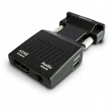 SAVIO Konwerter VGA do HDMI, Audio, Full HD, CL-145