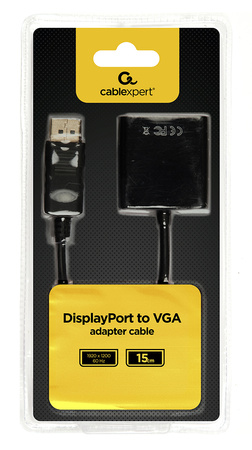 GEMBIRD Adapter DisplayPort do VGA czarny