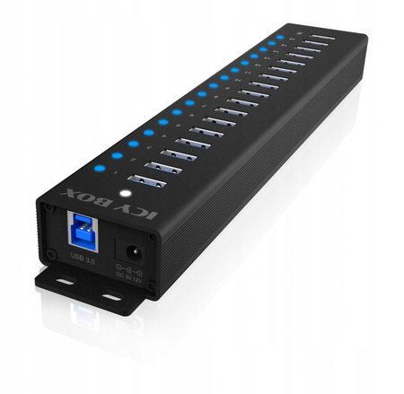 Hub IB-HUB1717 16+1 port USB HUB, 16x USB + 1x USB do ładowania, USB 3.2,