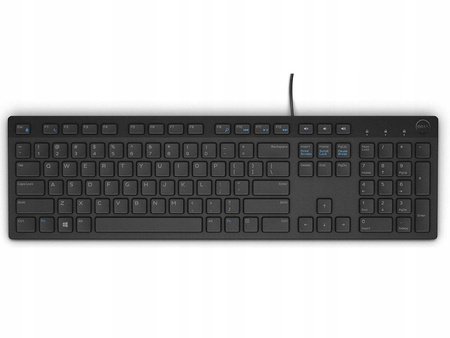 Klawiatura multimedialna KB216 US International (QWERTY) - czarna (RTL BOX)