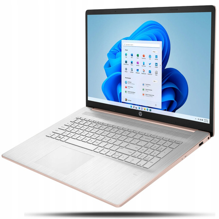 PORĘCZNY RÓŻOWY LAPTOP HP 17 N4120 16GB SSD INTEL UHD WIN11 HD+