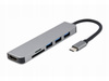 Adapter wieloportowy USB-C 6w1, HDMI, USB 3.1, USB 2.0x2, czytnik kart