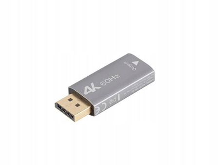 LANBERG Adapter Displayport(M)- HDMI(F)4K srebrny