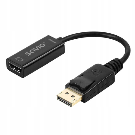 SAVIO Adapter DisplayPort (M) v1.2 - HDMI (F) v1.4, 4K, AK-62