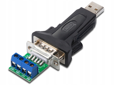 Konwerter/Adapter USB 2.0 do RS485 (DB9) z kablem USB A M/Ż dł. 80cm