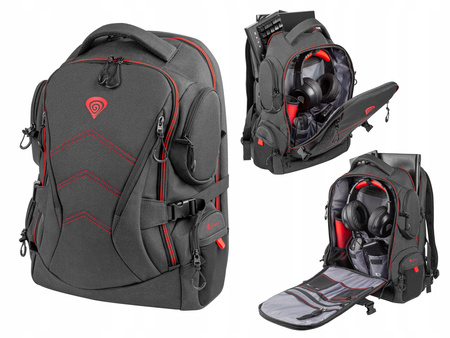 NATEC Torba Plecak Genesis Pallad 550 15.6''/17.3'' Czarny