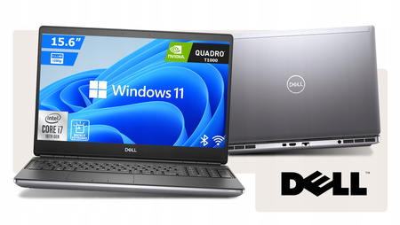 Bardzo mocny LAPTOP DELL Precision 7550 i7 64GB 1TB FHD QUADRO W11+ZESTAW