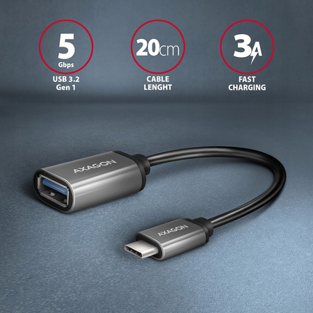 AXAGON RUCM-AFAC Kabel adapter USB 3.2 Gen 1 Type-C samiec -> Type-A,,,
