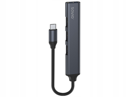 Hub 4 porty USB-C - 3 x USB-A 2.0, 1 x USB-A 3.1 3.1 GEN 1, 5 Gbps, AK-71
