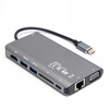 UNITEK HUB 8-w-1 USB-C 3.1; HDMI; VGA; RJ45; SD; PD 100W; D1019B