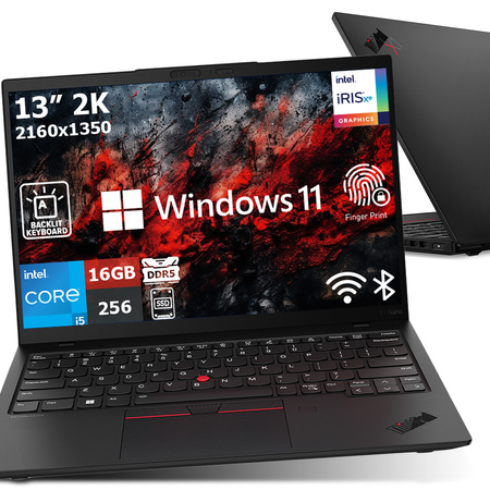 Lenovo ThinkPad X1 NANO Gen 3 i5-1350 16GB DDR5 256 SSD 2K PODŚW KL W11P