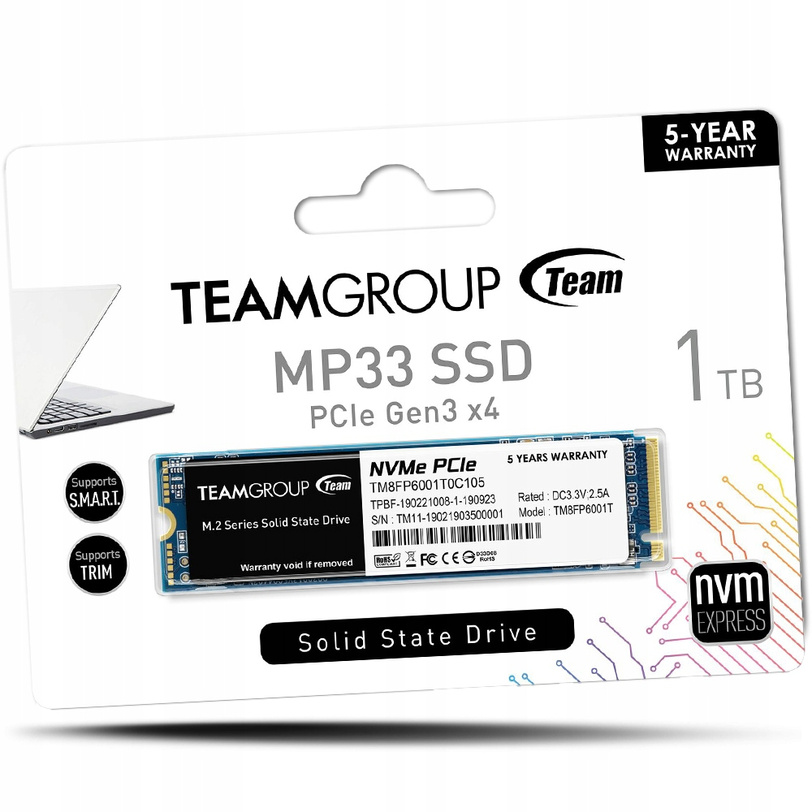 MARKOWY DYSK SSD M.2 PCIe nVMe - 1TB + MANUAL MONTAŻOWY