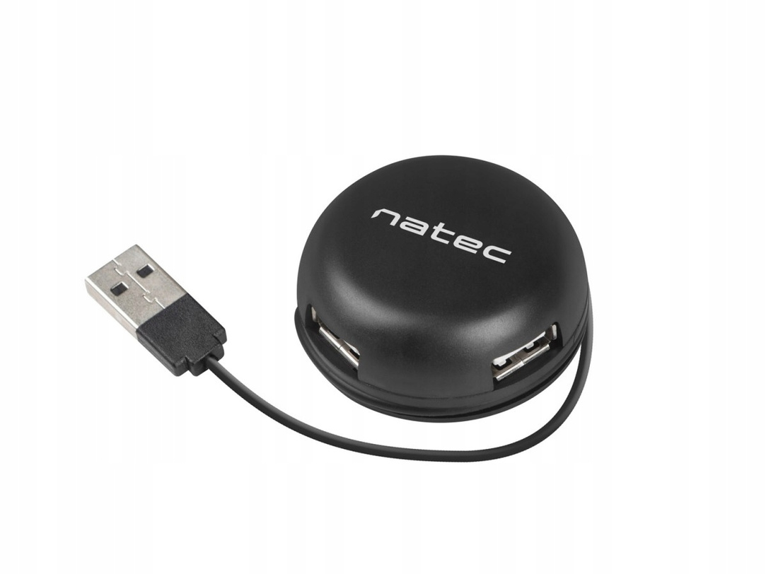NATEC Hub USB 4 porty Bumblebee USB 2.0 czarny