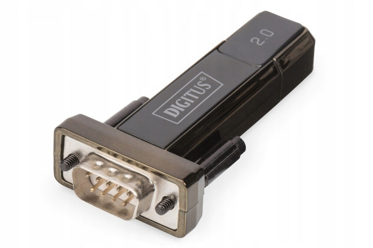 DIGITUS Konwerter/Adapter USB 2.0 do RS232 (DB9) z kablem USB A M/Ż 80cm