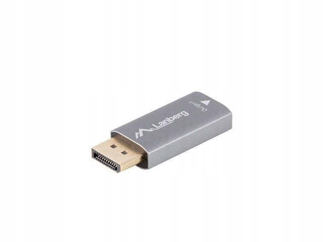 LANBERG Adapter Displayport(M)- HDMI(F)8K srebrny