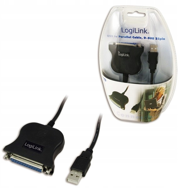 LOGILINK Adapter USB do DSUB-25pin, 1,5m