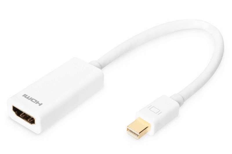 Kabel adapter Displayport 1080p 60Hz FHD Typ miniDP/HDMI A M/Ż biały 0