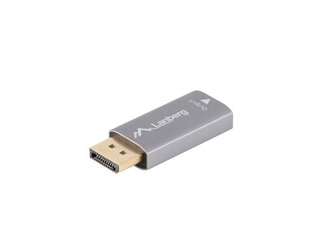 LANBERG Adapter Displayport(M)- HDMI(F)4K srebrny