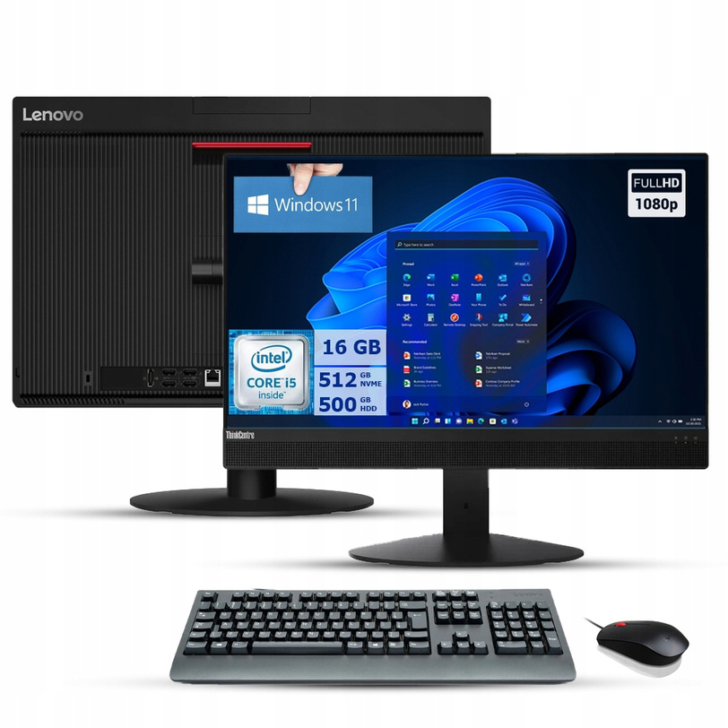 Lenovo ThinkCentre M820z i5-8500t 16GB 512 NVMe 500 HDD Win11