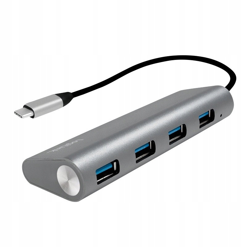 LOGILINK Hub 4xUSB 3.1, USB-C, aluminiowa obudowa