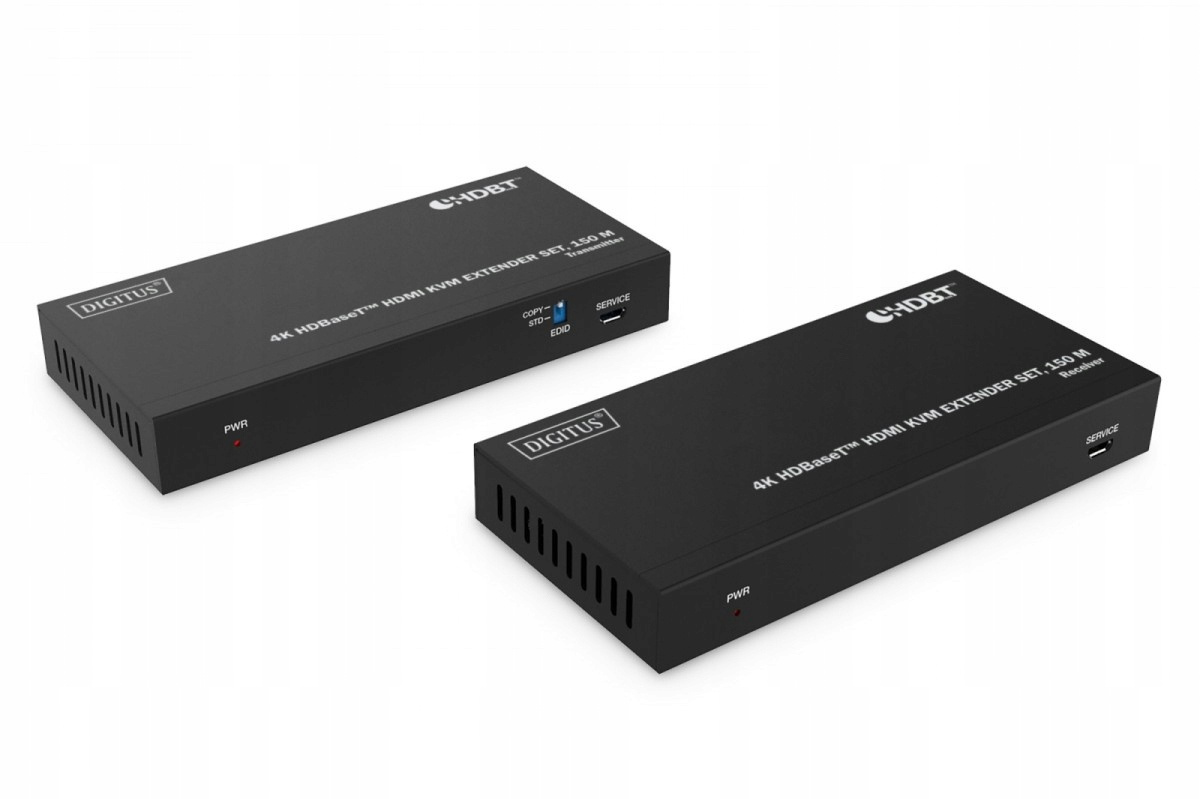 Przedłużacz/Extender HDMI 4K 60Hz 150m po skrętce Cat.6A/7/8 HDBaseT,