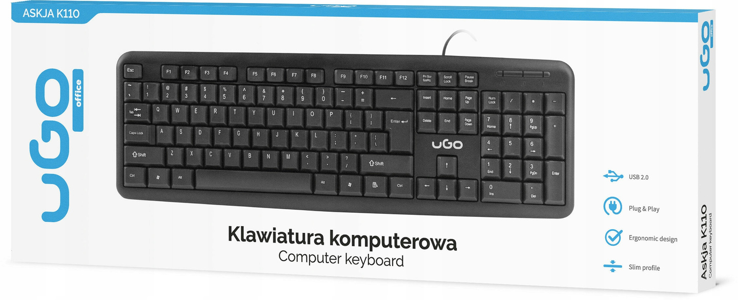 Klawiatura membranowa UGo ASKJA K110