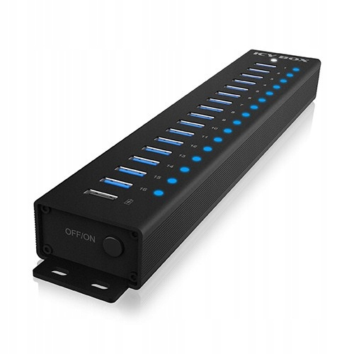 Hub IB-HUB1717 16+1 port USB HUB, 16x USB + 1x USB do ładowania, USB 3.2,