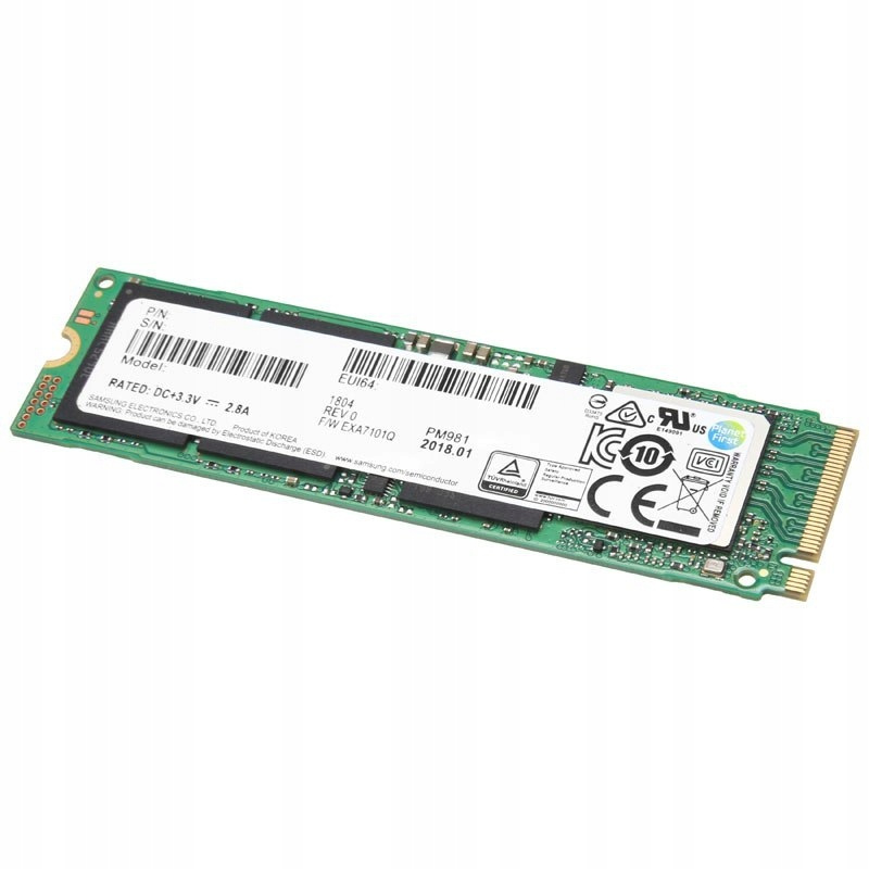 Dysk SSD 256GB Samsung PM981 NVMe m.2 2280