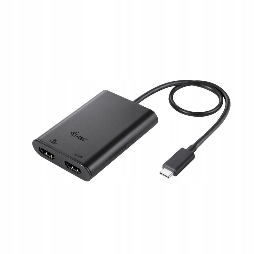 I-TEC Adapter video USB-C Dual 4K/60Hz (single 8K/30Hz) HDMI