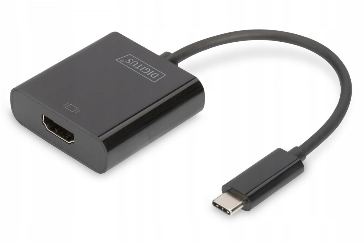 Adapter graficzny HDMI 4K 30Hz UHD na USB 3.1 Typ C, z audio, czarny, dł.