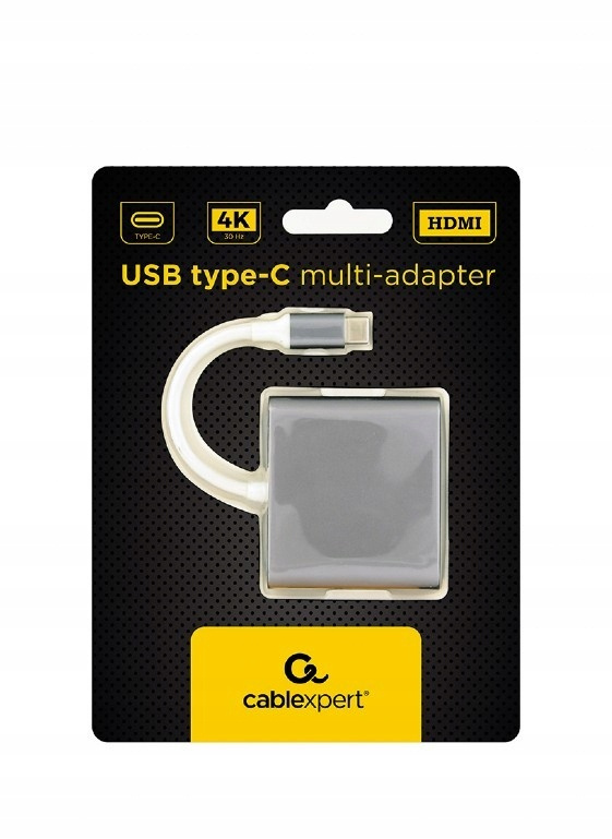 GEMBIRD Multi-adapter USB-C- HDMI 4K, USB 3.0, PD