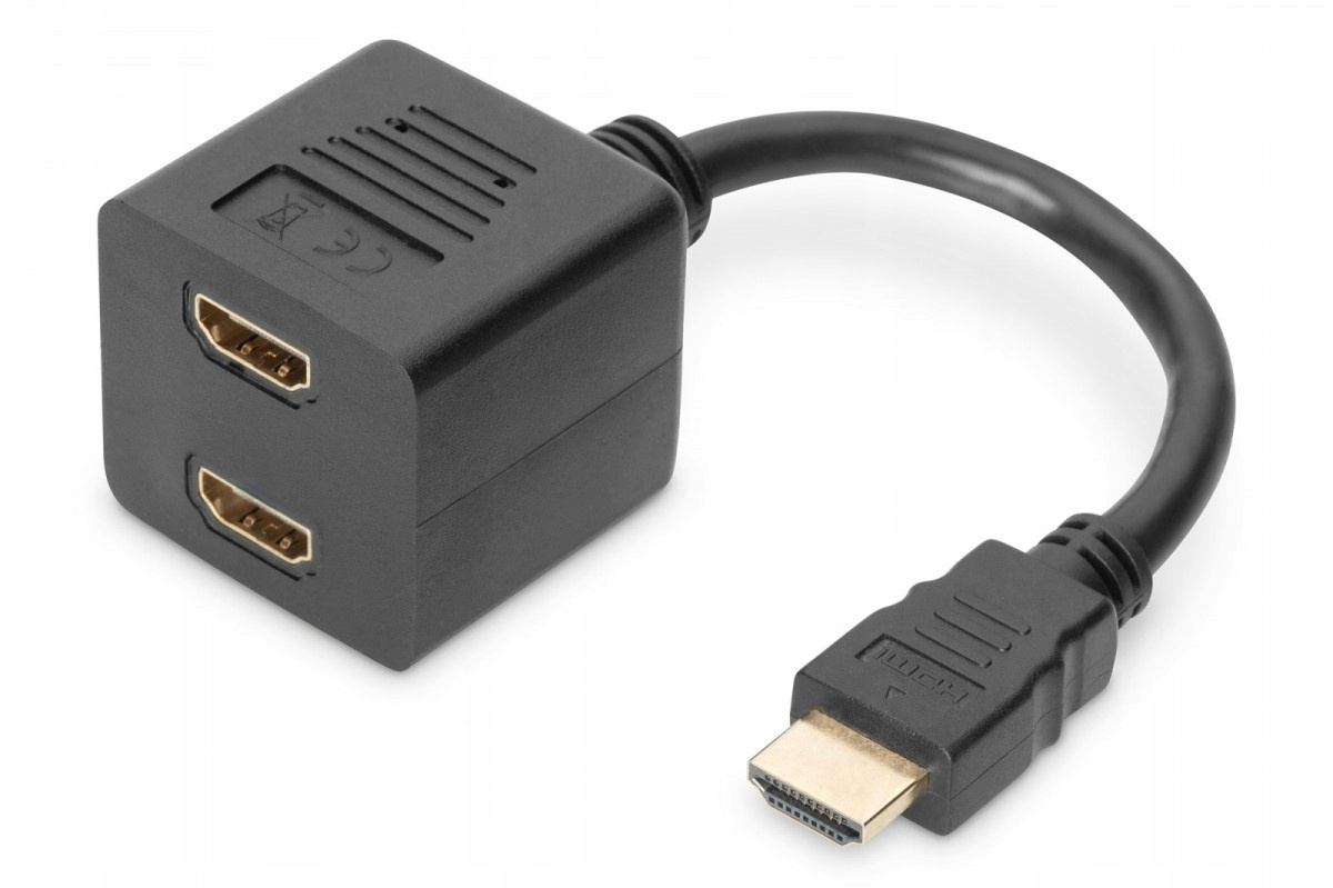 Kabel rozdzielacz/splitter HDMI HighSpeed 1080p 24Hz FHD Typ HDMI A/2xHDMI
