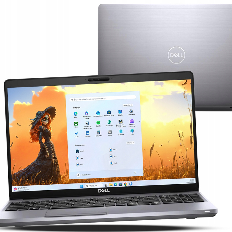 POTĘŻNY Laptop Dell Latitude 15 5511 i5 10G 16GB SSD FHD PODŚ-KL W11Pro