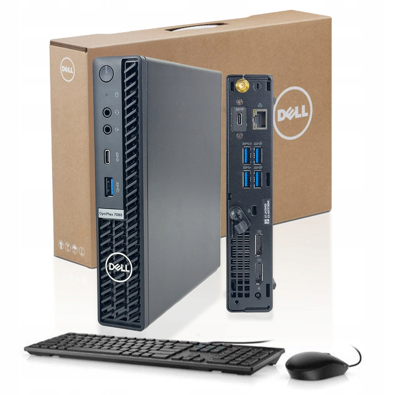 NOWY Dell Optiplex 7080 Micro i5-10600T 16GB 512SSD WiFi W11Pro M+K