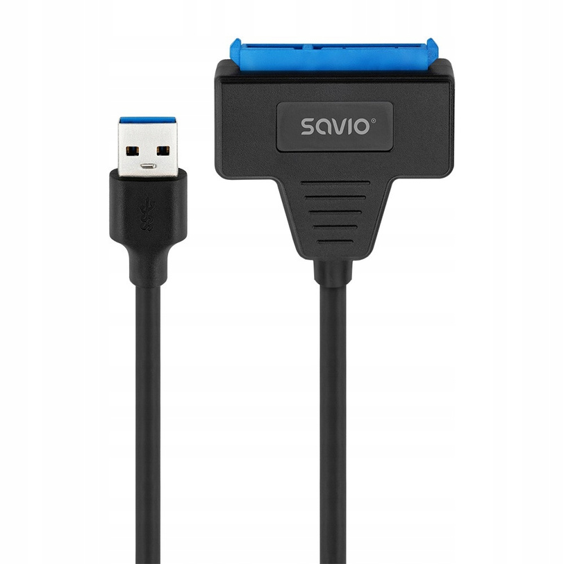 SAVIO Adapter USB-C 3.1 Gen 1 (M) - SATA (F) do dysków 2.5 cala , AK-68