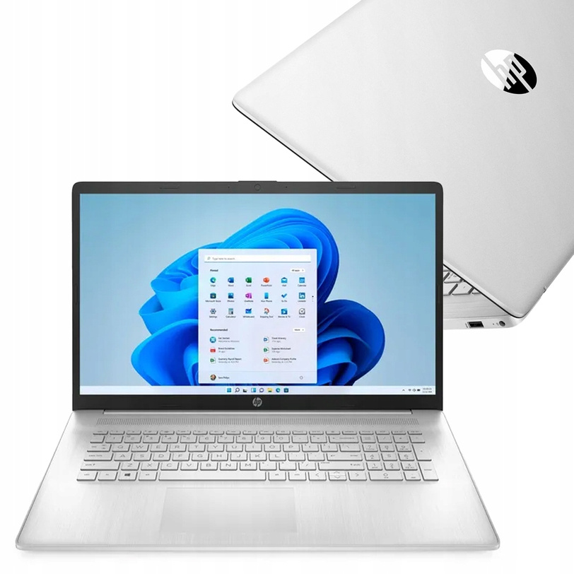 PORĘCZNY LAPTOP HP 17 i5-1235 16GB 512SSD FHD 17.3" W11 SREBRNY