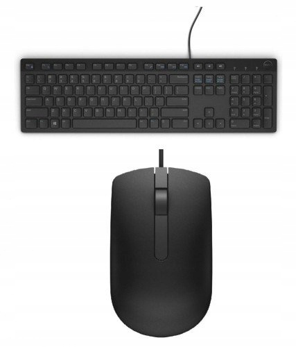 Nowy zestaw DELL Mysz + Klawiatura MS116 KB216 USB Czarna