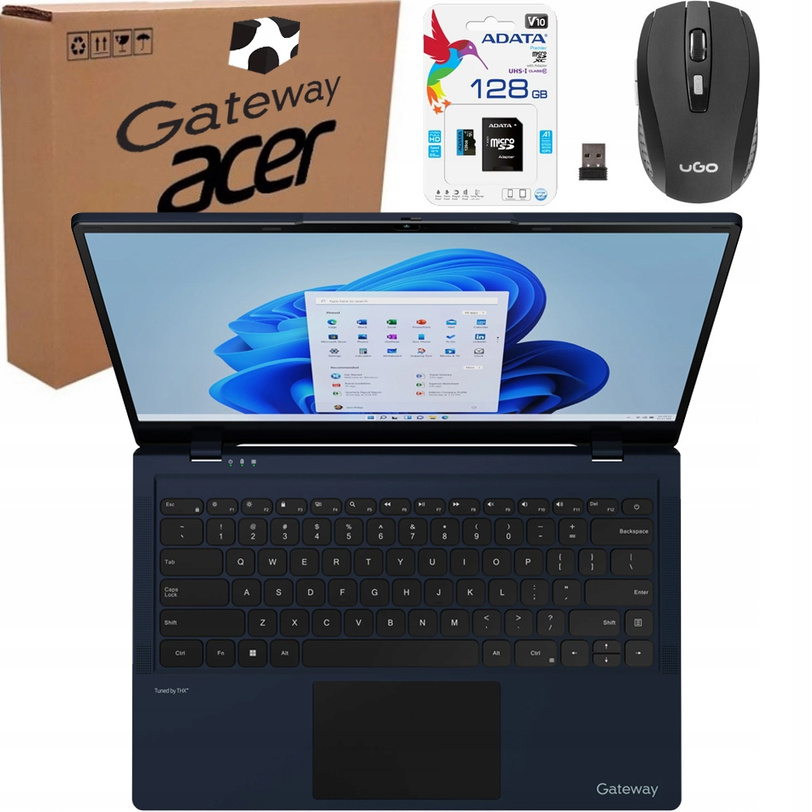 LAPTOP ACER GATEWAY 2x2.9 4GB 256GB CAM WIN11+MYSZ