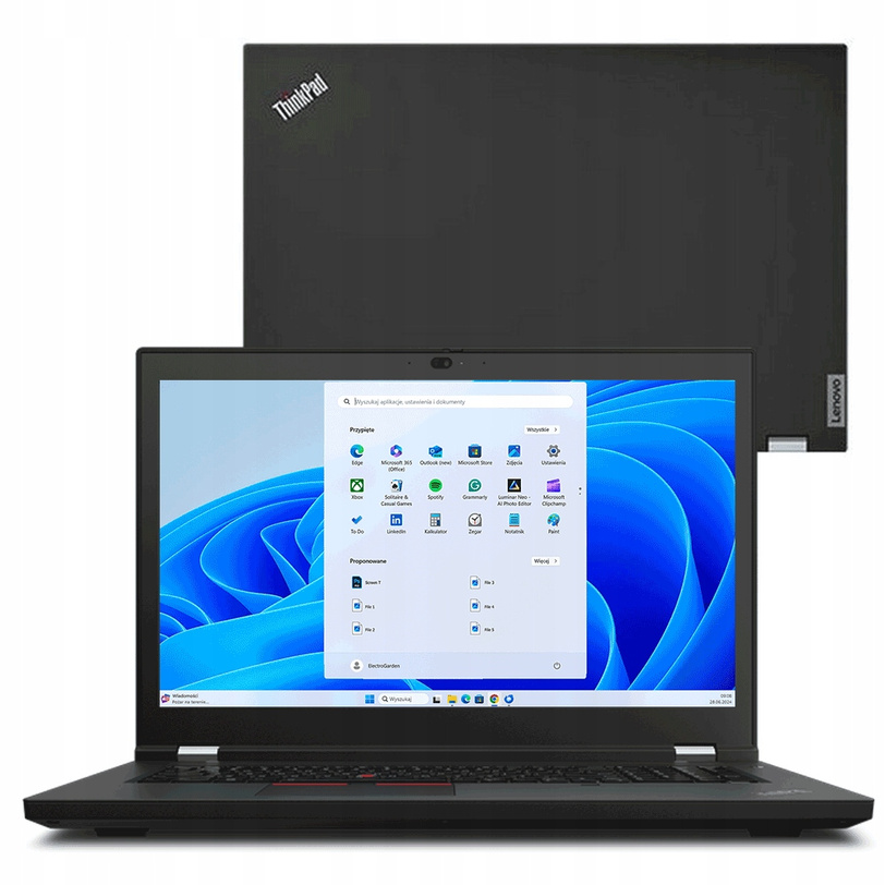 Stacja Robocza LENOVO ThinkPad P17 GEN 2 i7 64GB 1TB RTX A3000 4K W11P