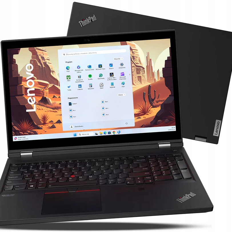 POTĘŻNA Nowa stacja robocza Lenovo P15 i7 32GB 1TB T1000 4GB TOUCH W11Pro