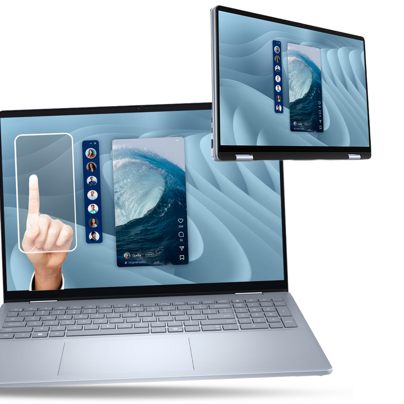 Laptop Dell 16 Plus 2in1 Ultra7 256V 16GB DDR5 1TB SSD FHD+ TOUCH BLK W11