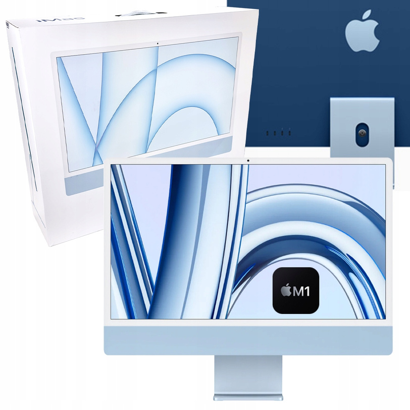 Komputer Apple iMac 24" M1 8C GPU 16GB 256GB SSD Retina 4.5K Blue OSX