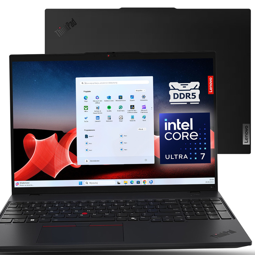 Laptop Lenovo ThinkPad L16 Ultra 7 165U 32GB DDR5 512GB SSD FHD+ BLK W11P