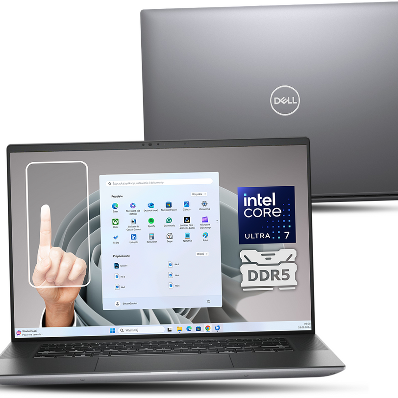 Dell Precision 5690 U7-165H 32GB 1TB SSD OLED TOUCH 4K RTX 1000 BLK FP W11P