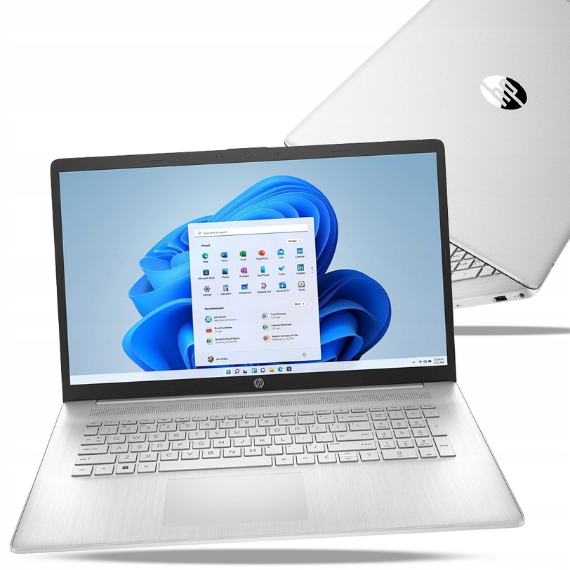 WYDAJNY LAPTOP HP 17 CN0007 Silver N5030 8GB 256GB SSD BLK WIN11 17.3"