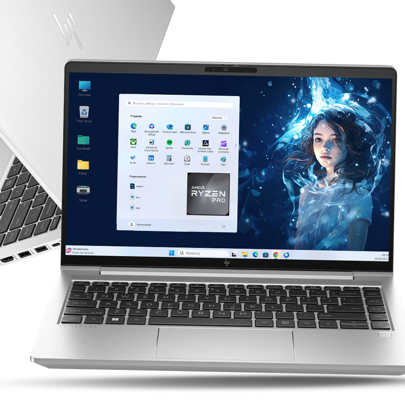 Laptop HP EliteBook 645 AMD Ryzen5 PRO 7530 16GB 512SSD BLK W11P 14"